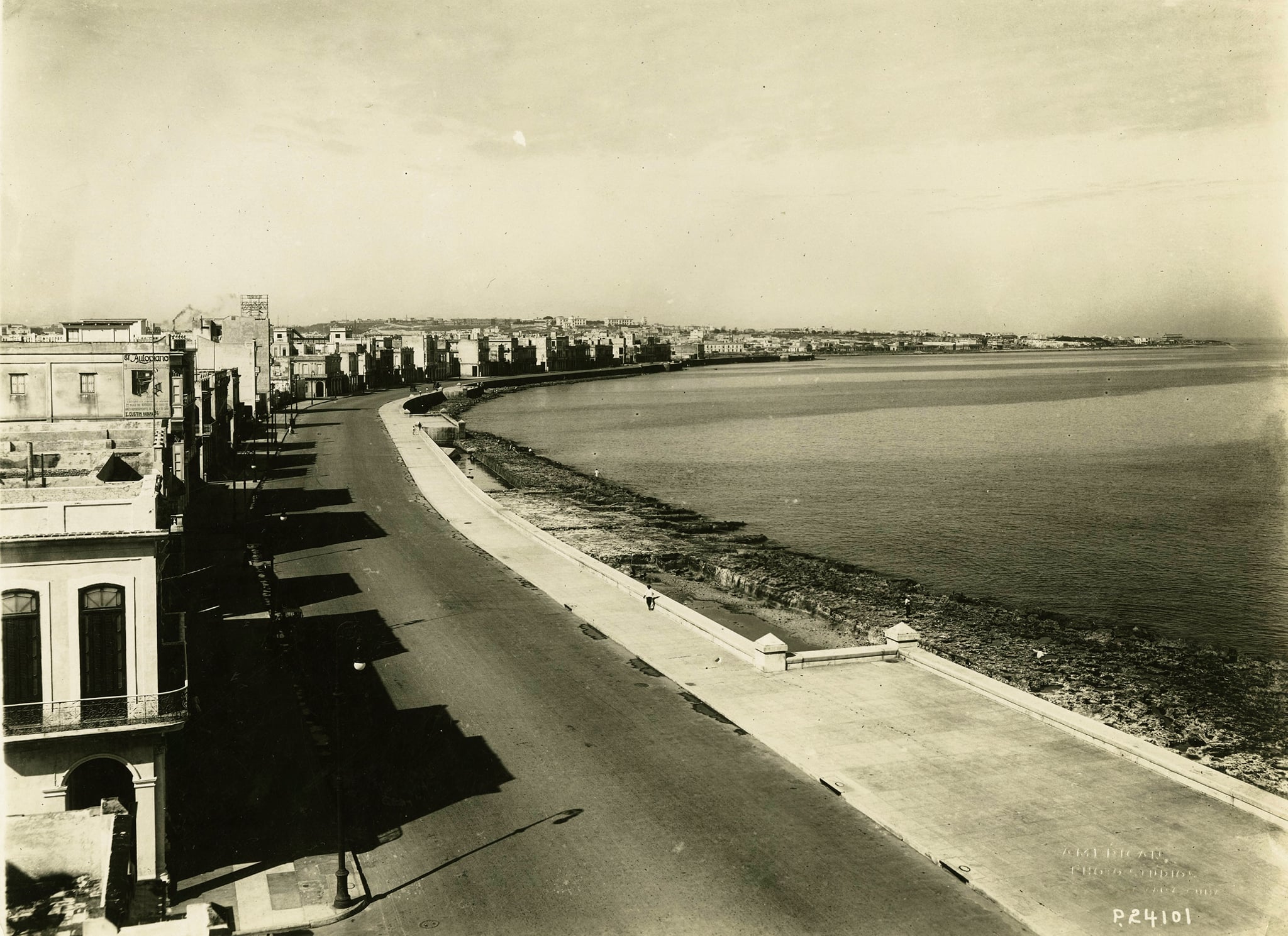 El imberbe Malecón de La Habana en 1915