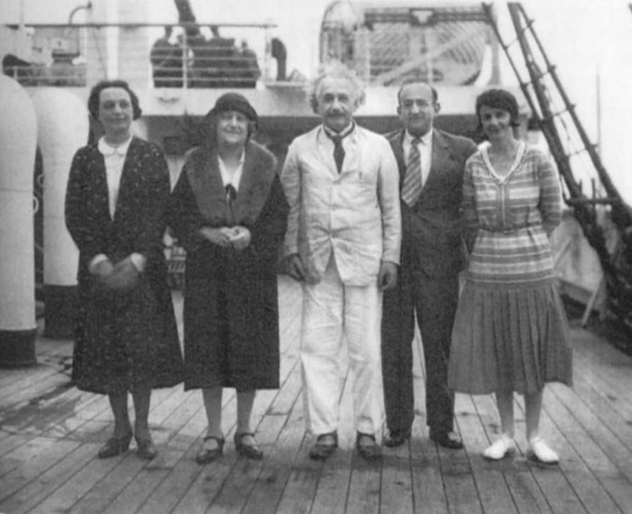 Albert Einstein a bordo del Belgeland