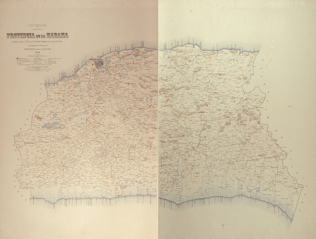 Esteban Pichardo y Tapia. Mapa de la provincia Habana 1896