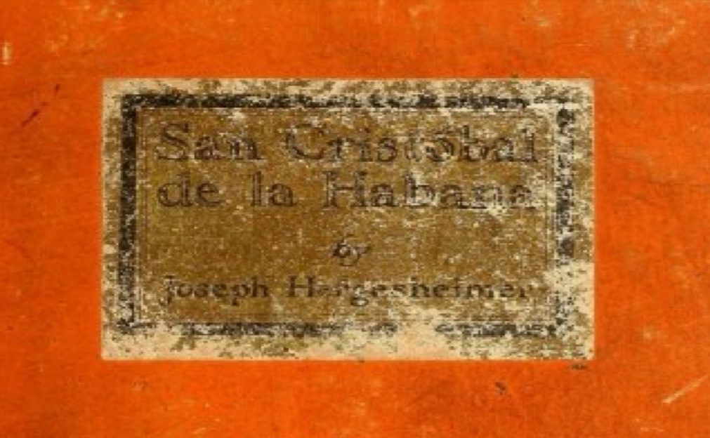 Imagen de portada del libro San Cristóbal de La Habana editado en 1920.