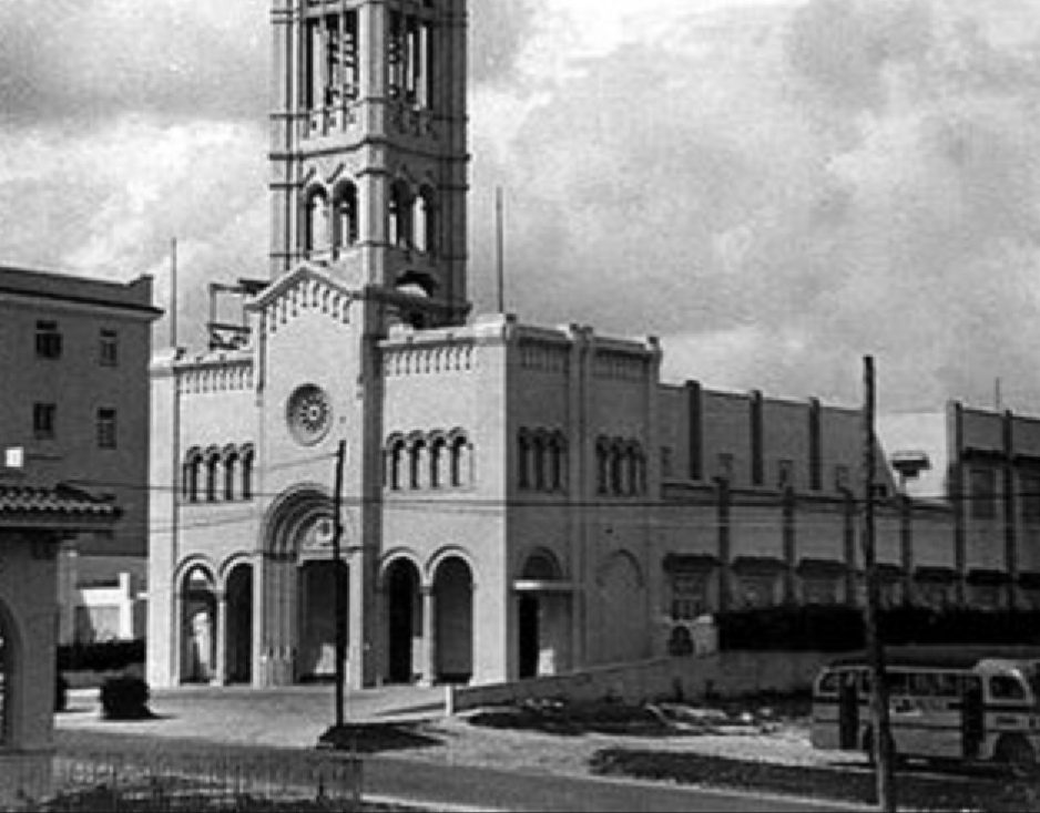 Iglesia de San Juan Bosco en sus primeros años