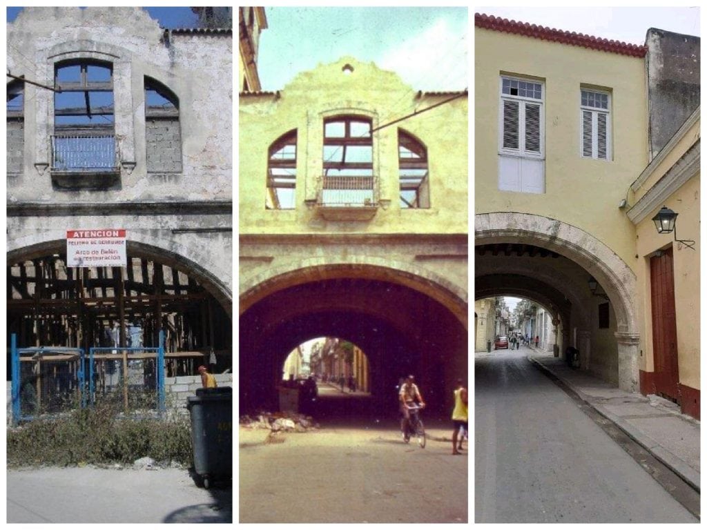 Restauración del Arco de Belén en la calle Acosta