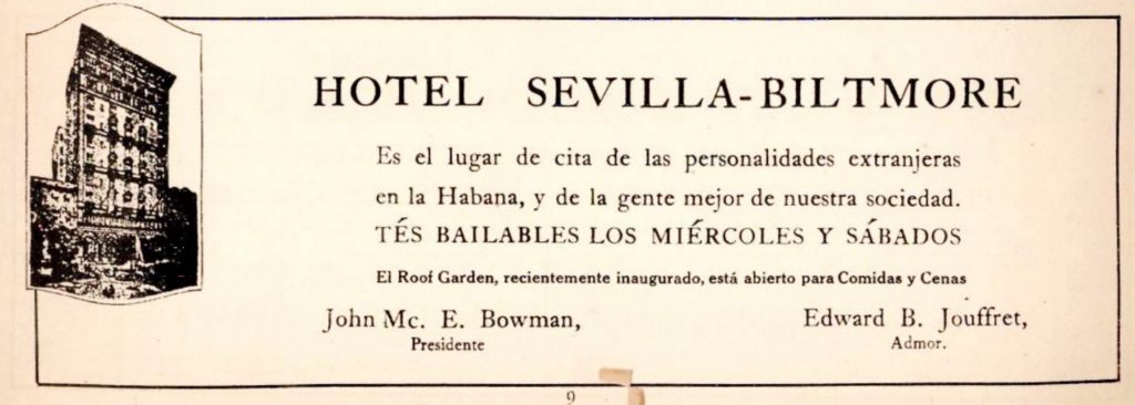 Sevilla biltmore publicidad
