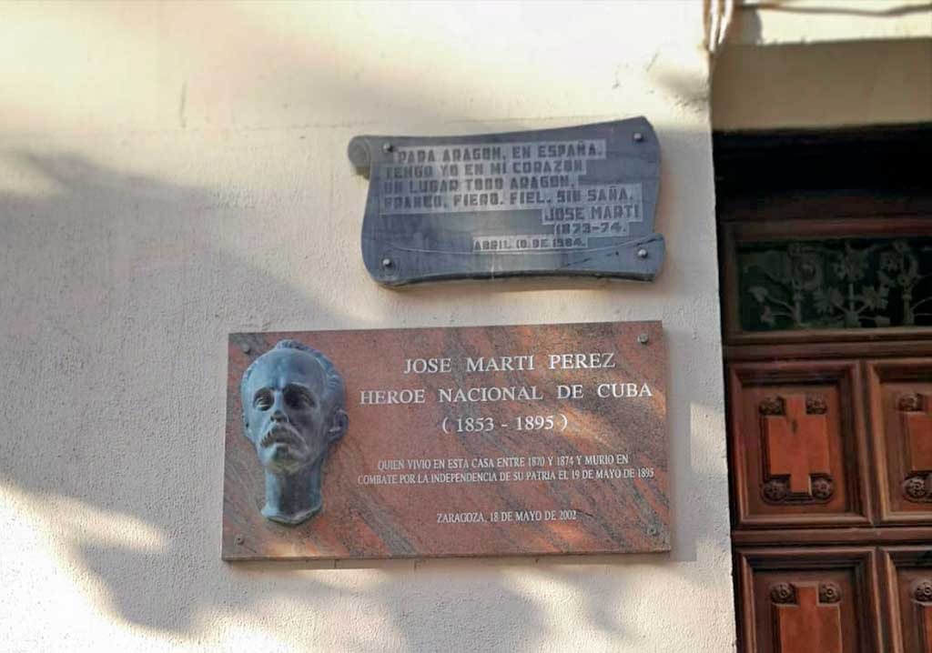 Casa de José Martí en Zaragoza