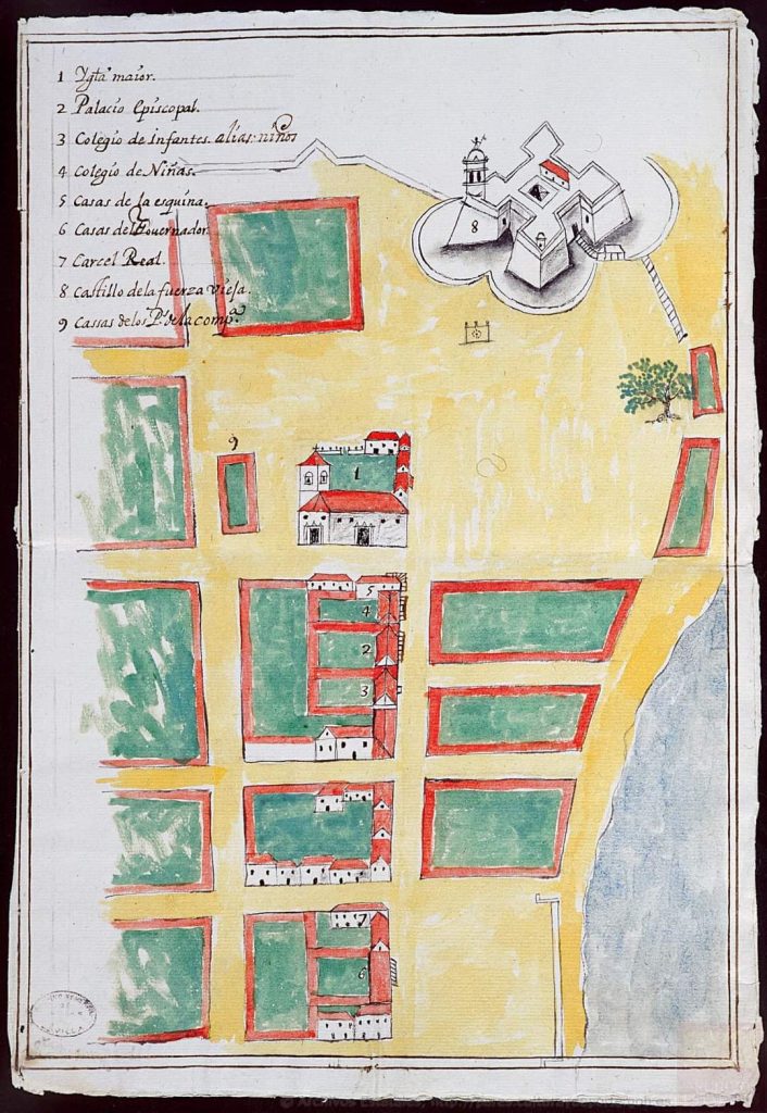 Calle Oficios (Plano de Juan Síscara - 1691)