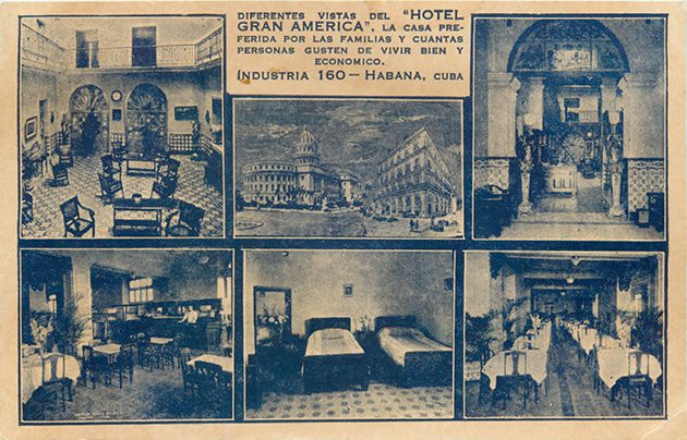 Publicidad del hotel Gran América de La Habana