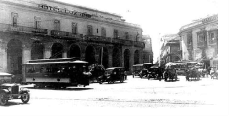 Hotel Luz (antiguo hotel Mascotte) en la década de 1920