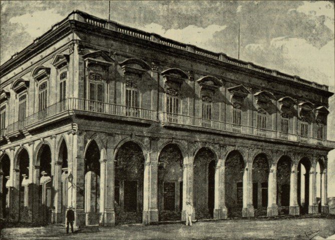 Palacio de Villalba o de los Condes de Casa Moré a finales del siglo XIX 