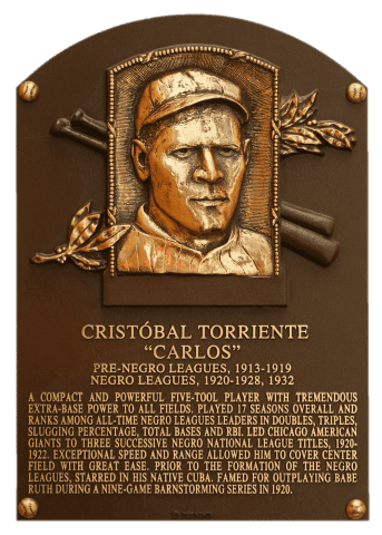 Cristóbal Torriente, Hall of Fame