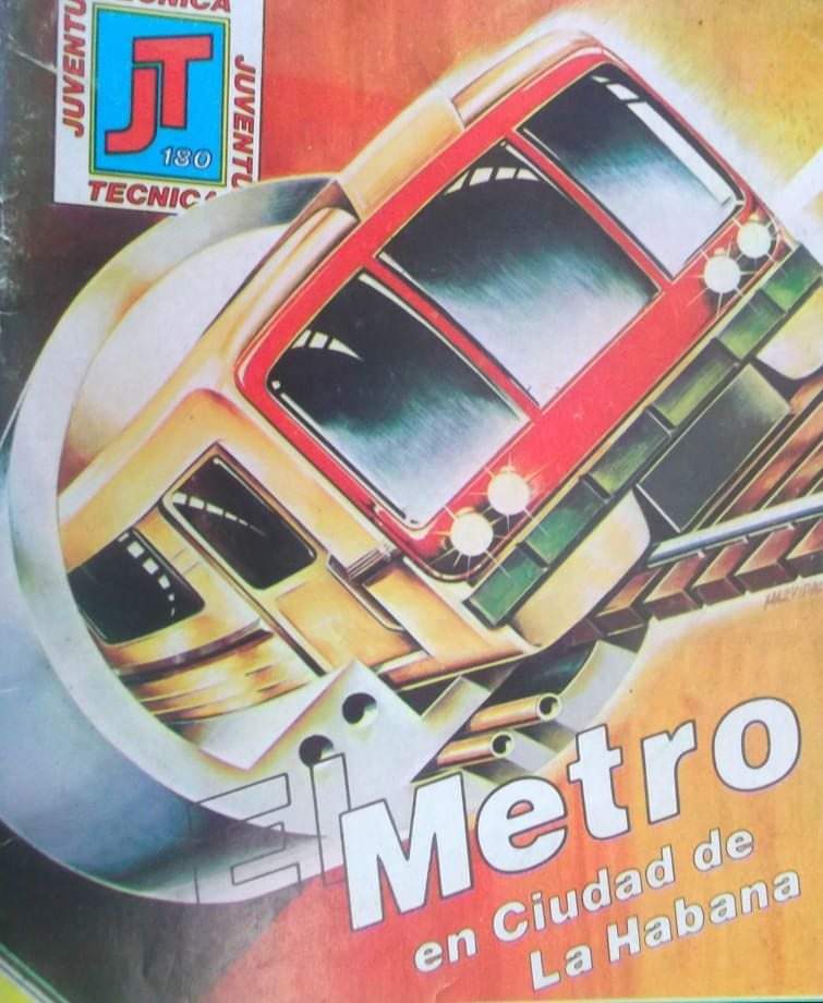 Portada de la revista Juventud Técnica alusiva al Metro de La Habana