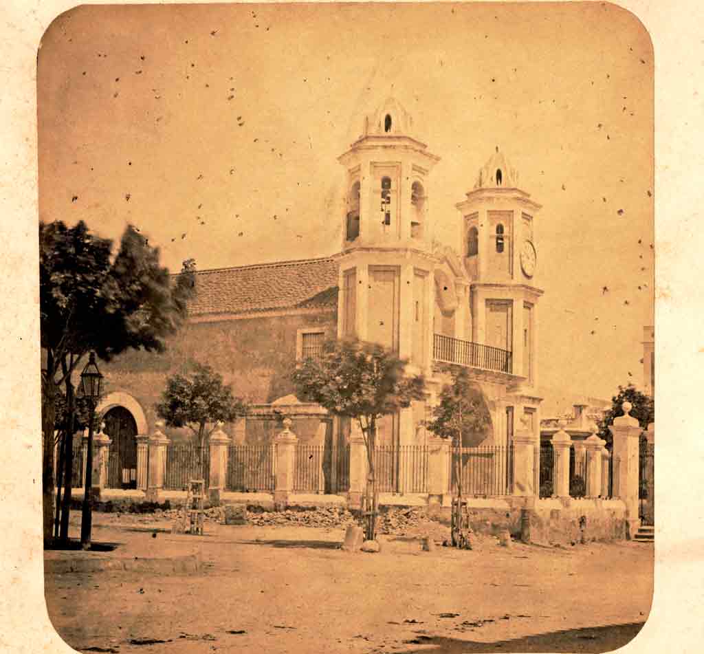 Iglesia del Cristo en 1860