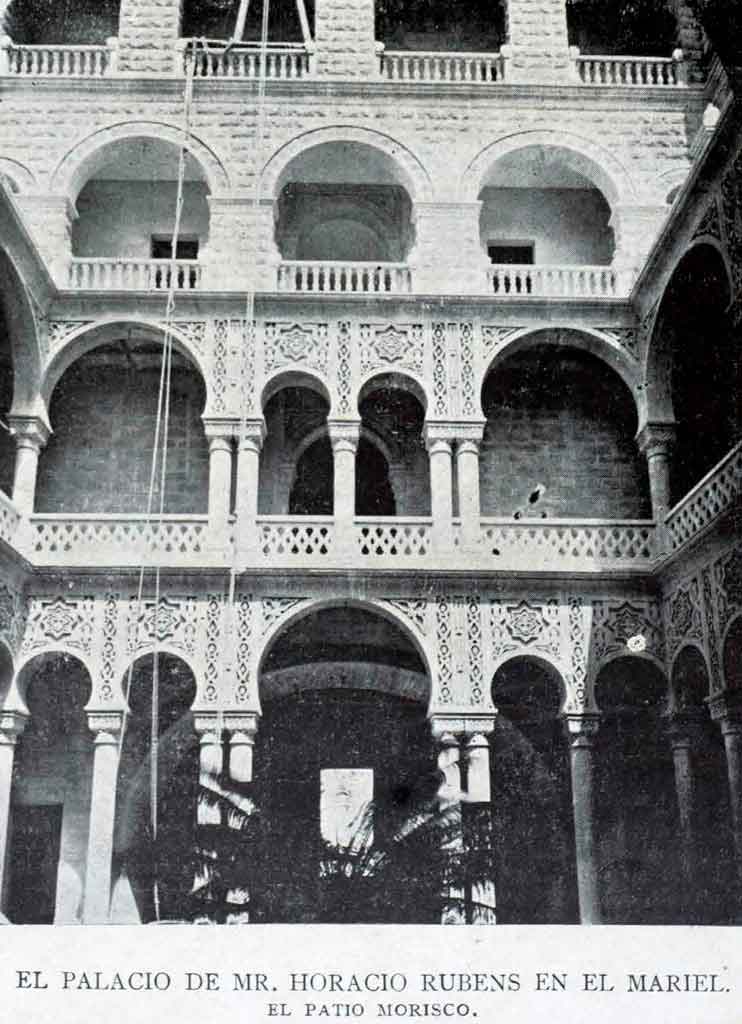 palacio-de-rubens-en-construcción-patio-morisco-1906