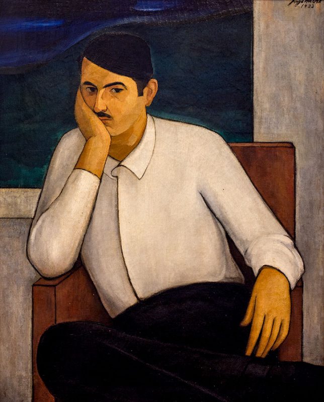 Jorge Arche. Retrato de Aristides Fernandez, 1933. Primera Exposición de Arte Moderno en Cuba