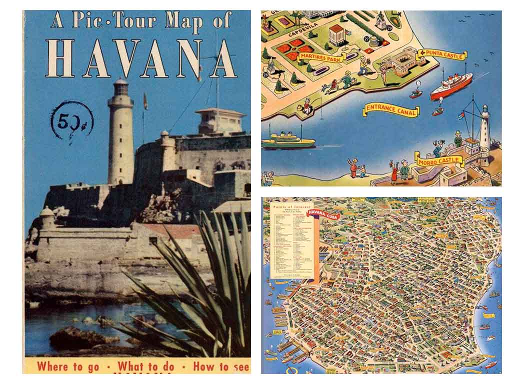 El mapa pictórico de La Habana de Don Bloodgood (1952)