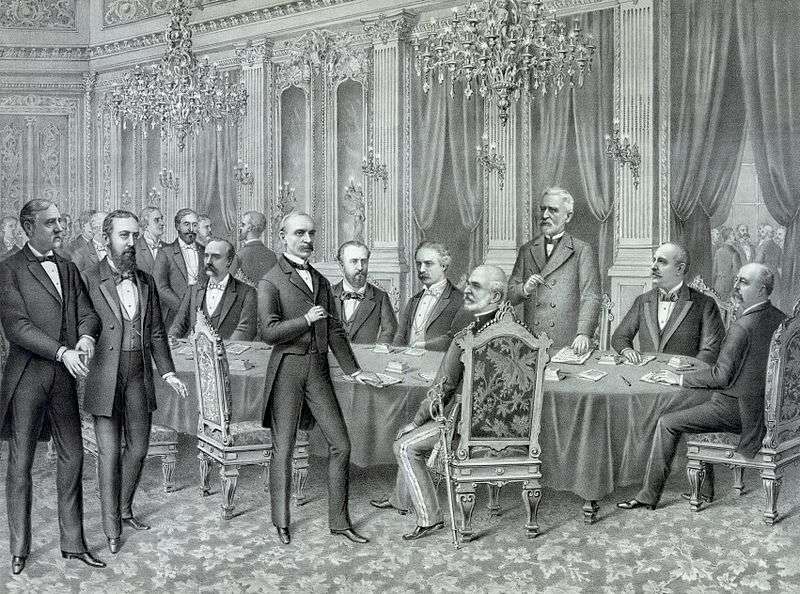Buenaventura Abárzuza figuró entre los representantes españoles que firmaron el Tratado de París