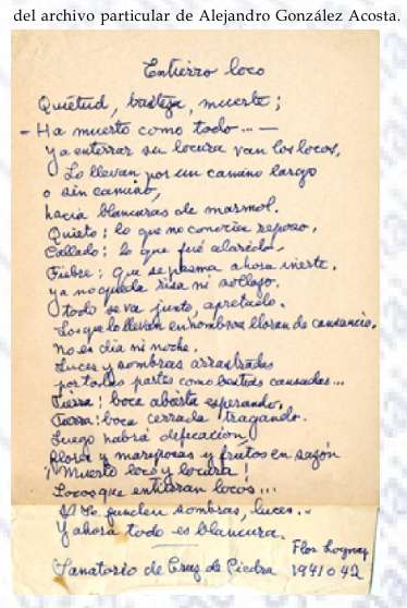 Poema de Flor Loynaz Entierro Loco