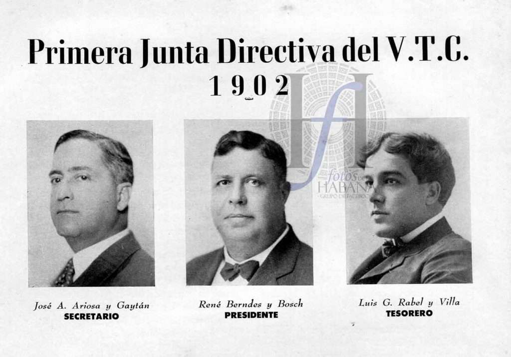 Primera-Junta-directiva del Vedado Tennis Club VTC 1902