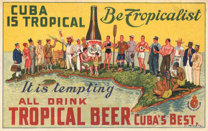 Publicidad de la cerveza La Tropical